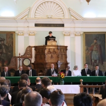 Akadémiai ünnepély Tasnádi István szolgálatával